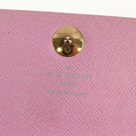 LOUIS VUITTON Multicolor Portefeuille Sarah Long White M93532 LV Auth 151181V