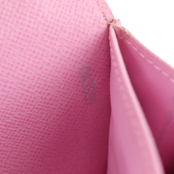 LOUIS VUITTON Multicolor Portefeuille Sarah Long White M93532 LV Auth 151181V