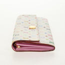 LOUIS VUITTON Multicolor Portefeuille Sarah Long White M93532 LV Auth 151181V-3