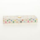 LOUIS VUITTON Multicolor Portefeuille Sarah Long White M93532 LV Auth 151181V-5