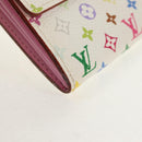 LOUIS VUITTON Multicolor Portefeuille Sarah Long White M93532 LV Auth 151181V-14
