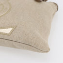 SAINT LAURENT Kahala Tote Bag Canvas Gold Tone 123435 Auth 151183-10