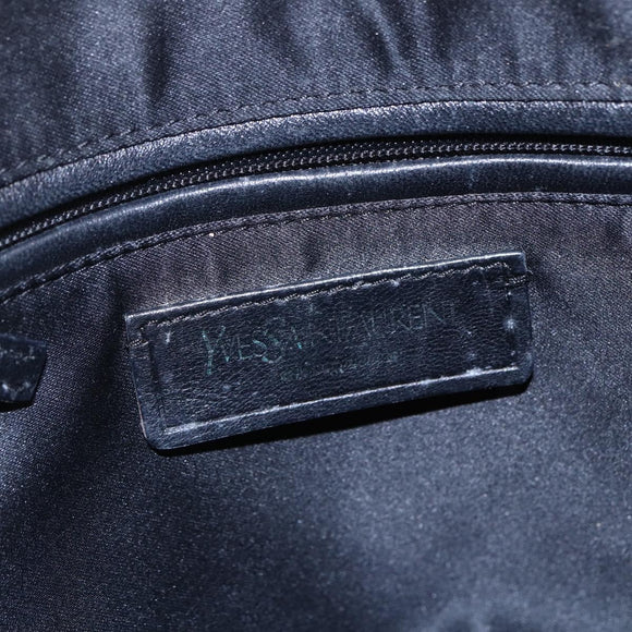 SAINT LAURENT Kahala Tote Bag Canvas Gold Tone 123435 Auth 151183