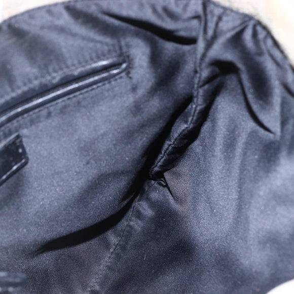 SAINT LAURENT Kahala Tote Bag Canvas Gold Tone 123435 Auth 151183