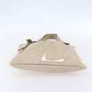 SAINT LAURENT Kahala Tote Bag Canvas Gold Tone 123435 Auth 151183-9