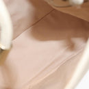 CHANEL Camelia Tote Bag Leather Ivory Gold CC Auth 151193V-18