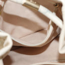 CHANEL Camelia Tote Bag Leather Ivory Gold CC Auth 151193V-24