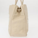 CHANEL Camelia Tote Bag Leather Ivory Gold CC Auth 151193V-6