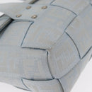 FENDI Zucca Canvas Hand Bag Light Blue Gold Auth 151194V-10