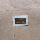 FENDI Zucca Canvas Hand Bag Light Blue Gold Auth 151194V-18