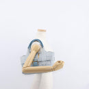 FENDI Zucca Canvas Hand Bag Light Blue Gold Auth 151194V-24