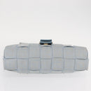 FENDI Zucca Canvas Hand Bag Light Blue Gold Auth 151194V-9