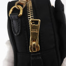 PRADA Chain Shoulder Bag Nylon Black Gold Auth 151199V-14