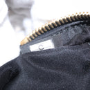 PRADA Chain Shoulder Bag Nylon Black Gold Auth 151199V-23