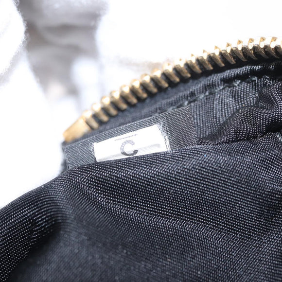 PRADA Chain Shoulder Bag Nylon Black Gold Auth 151199V