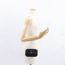 PRADA Chain Shoulder Bag Nylon Black Gold Auth 151199V-24