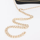 PRADA Chain Shoulder Bag Nylon Black Gold Auth 151199V-7