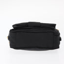 PRADA Chain Shoulder Bag Nylon Black Gold Auth 151199V-9
