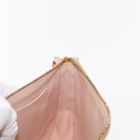 LOUIS VUITTON Vernis Pochette Accessoires Rose Angelique M90072 LV Auth 151201V