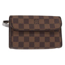 LOUIS VUITTON Damier Ebene Pochette Florentine Waist Bag N51856 LV Auth 151202V-1