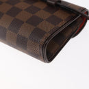 LOUIS VUITTON Damier Ebene Pochette Florentine Waist Bag N51856 LV Auth 151202V-17