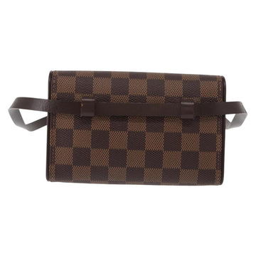 LOUIS VUITTON Damier Ebene Pochette Florentine Waist Bag N51856 LV Auth 151202V - 0