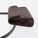 LOUIS VUITTON Damier Ebene Pochette Florentine Waist Bag N51856 LV Auth 151202V-4