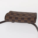 LOUIS VUITTON Damier Ebene Pochette Florentine Waist Bag N51856 LV Auth 151202V-6
