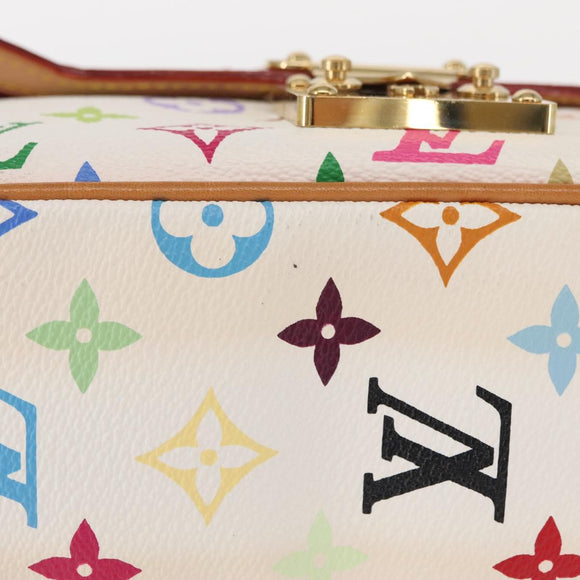 LOUIS VUITTON Monogram Multicolor Gracie MM Bag White M92590 LV Auth 151203SM