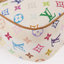 LOUIS VUITTON Monogram Multicolor Gracie MM Bag White M92590 LV Auth 151203SM-20