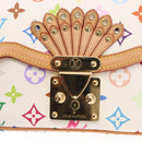 LOUIS VUITTON Monogram Multicolor Gracie MM Bag White M92590 LV Auth 151203SM-22