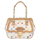 LOUIS VUITTON Monogram Multicolor Gracie MM Bag White M92590 LV Auth 151203SM-14