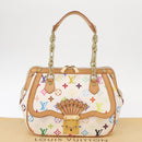 LOUIS VUITTON Monogram Multicolor Gracie MM Bag White M92590 LV Auth 151203SM-13
