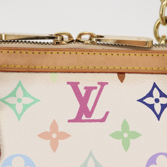 LOUIS VUITTON Monogram Multicolor Gracie MM Bag White M92590 LV Auth 151203SM