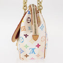 LOUIS VUITTON Monogram Multicolor Gracie MM Bag White M92590 LV Auth 151203SM-5