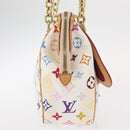 LOUIS VUITTON Monogram Multicolor Gracie MM Bag White M92590 LV Auth 151203SM-6