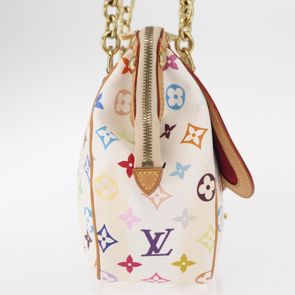 LOUIS VUITTON Monogram Multicolor Gracie MM Bag White M92590 LV Auth 151203SM