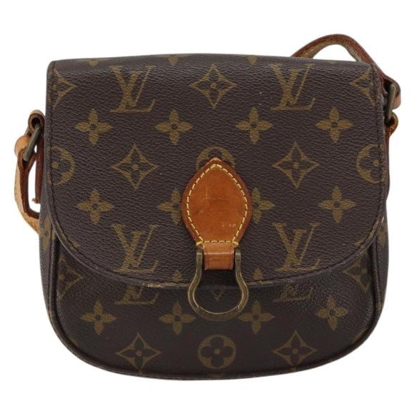 LOUIS VUITTON Monogram Saint Cloud PM Shoulder Bag M51244 LV Auth 151225