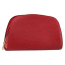 LOUIS VUITTON Epi Dauphine MM Pouch Red M48457 LV Auth 151231-1