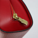 LOUIS VUITTON Epi Dauphine MM Pouch Red M48457 LV Auth 151231-8