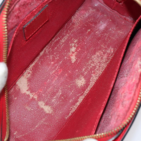 LOUIS VUITTON Epi Dauphine MM Pouch Red M48457 LV Auth 151231