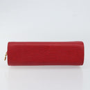 LOUIS VUITTON Epi Dauphine MM Pouch Red M48457 LV Auth 151231-6