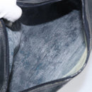 GUCCI GG Supreme Sherry Line Bag PVC Leather Navy Gold 56 02 004 Auth 151234-11