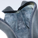 GUCCI GG Supreme Sherry Line Bag PVC Leather Navy Gold 56 02 004 Auth 151234-21