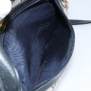 GUCCI GG Supreme Sherry Line Bag PVC Leather Navy Gold 56 02 004 Auth 151234-22