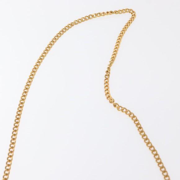 Christian Dior Trotter Canvas Chain Shoulder Bag Red Gold Auth 151235