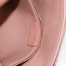 Salvatore Ferragamo Vala Chain Shoulder Bag Leather Pink Gold Auth 151237-23