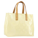 LOUIS VUITTON Monogram Vernis Reade PM Hand Bag Perle M91336 LV Auth 151238-1