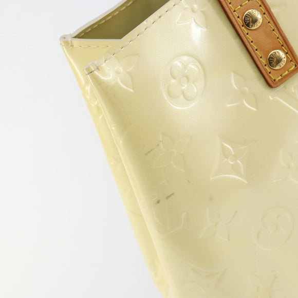 LOUIS VUITTON Monogram Vernis Reade PM Hand Bag Perle M91336 LV Auth 151238