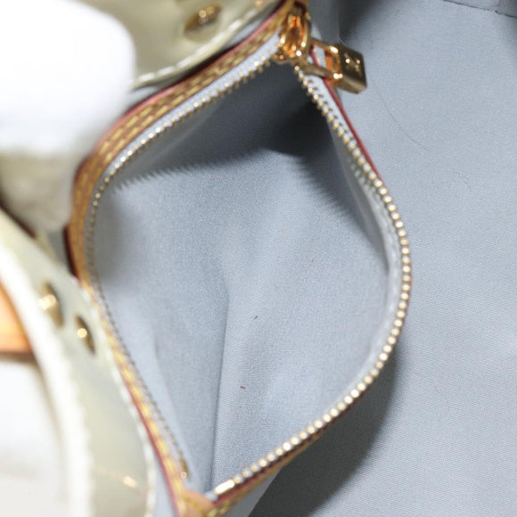 LOUIS VUITTON Monogram Vernis Reade PM Hand Bag Perle M91336 LV Auth 151238